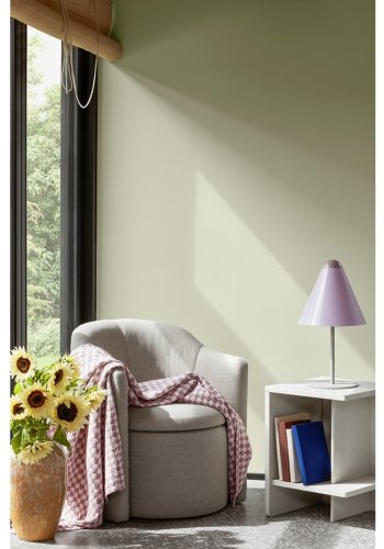 BROSTE COPENHAGEN Pond lnestol, m. armln - latte stof