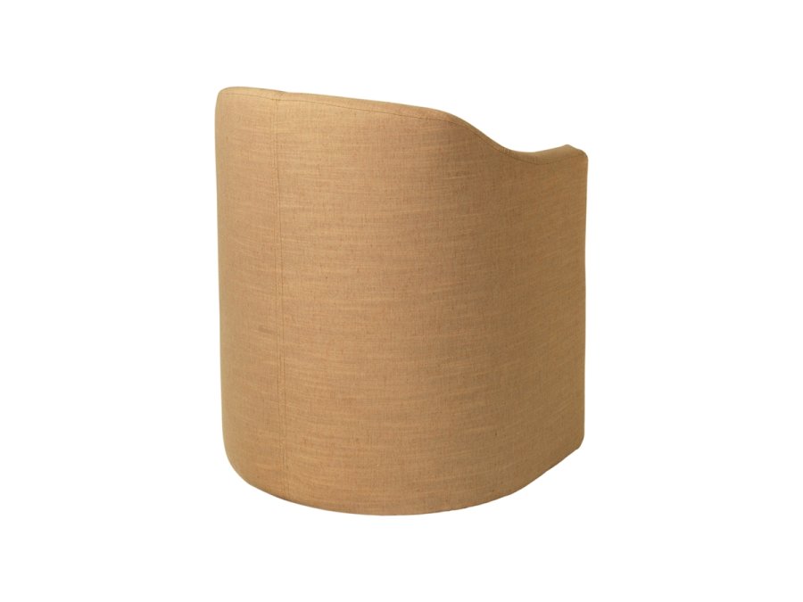 BROSTE COPENHAGEN Pond lnestol, m. armln - okker stof