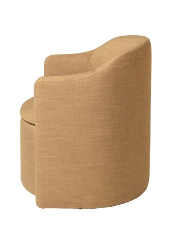 BROSTE COPENHAGEN Pond lnestol, m. armln - okker stof