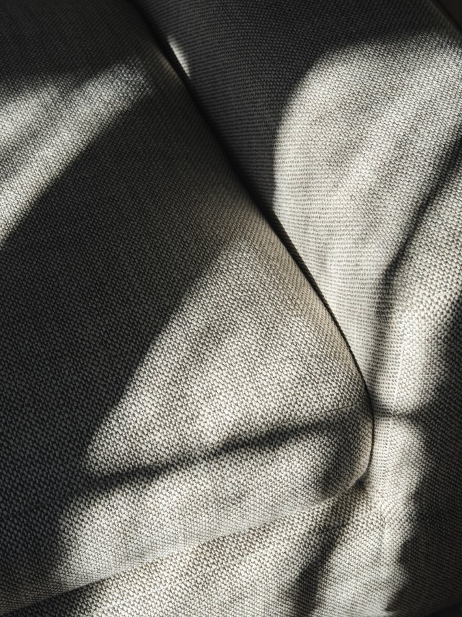 BROSTE COPENHAGEN Bay chaiselong, venstre side - antracitgr melange stof