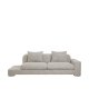 BROSTE COPENHAGEN Bay chaiselong, hjre side - beige melange stof