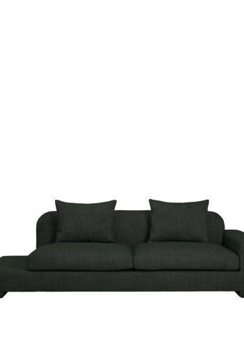 BROSTE COPENHAGEN Bay chaiselong, hjre side - grnt melange stof