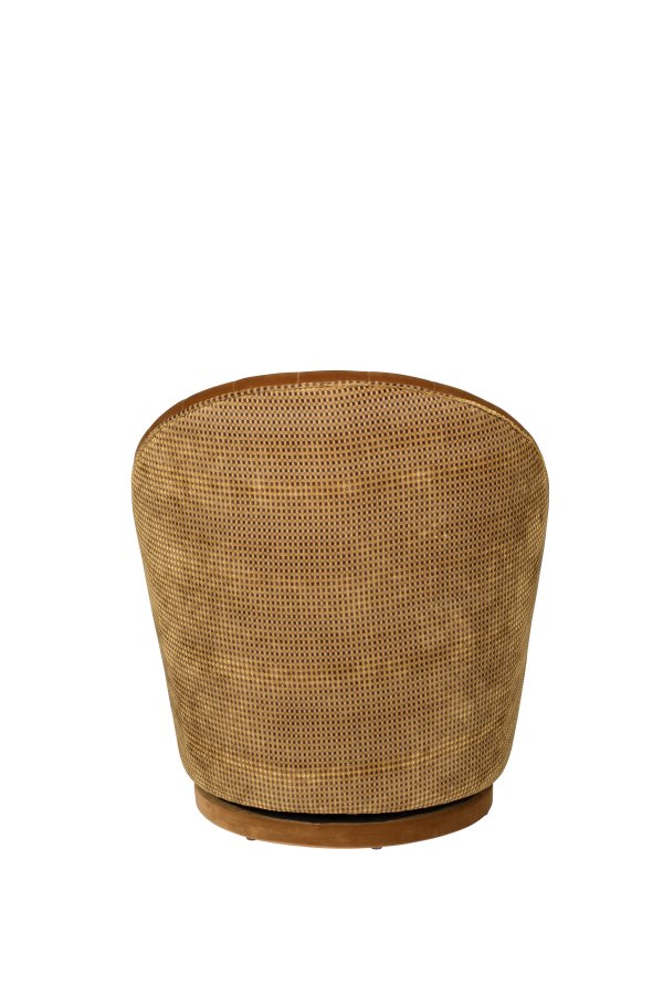 DUTCHBONE Madison drejestol - orange Whisky fljl stof