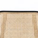 ZUIVER Spike loungestol - natur rattan, gr polyester og sort stl