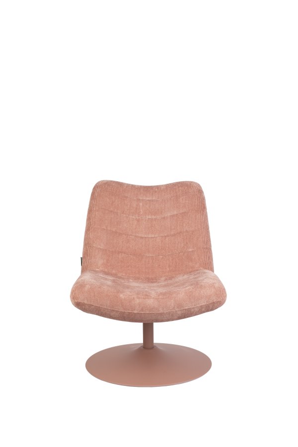 ZUIVER Bubba drejestol - lyserd fljl polyester/nylon og stl