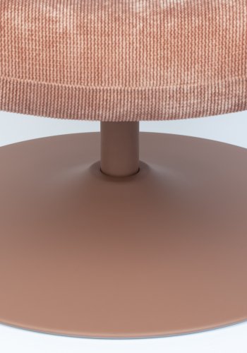 ZUIVER Bubba drejestol - lyserd fljl polyester/nylon og stl