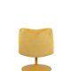 ZUIVER Bubba drejestol - okkergul fljl polyester/nylon og stl