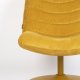 ZUIVER Bubba drejestol - okkergul fljl polyester/nylon og stl