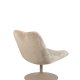 ZUIVER Bubba drejestol - beige fljl polyester/nylon og stl