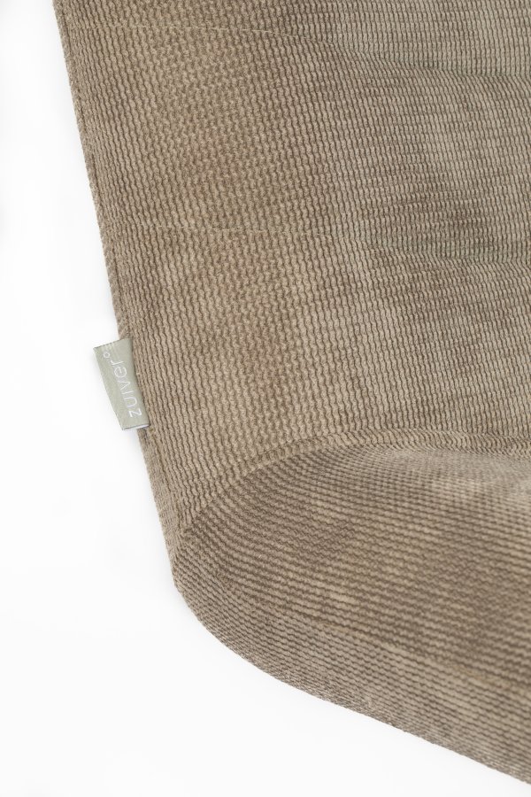 ZUIVER Bubba drejestol - beige fljl polyester/nylon og stl