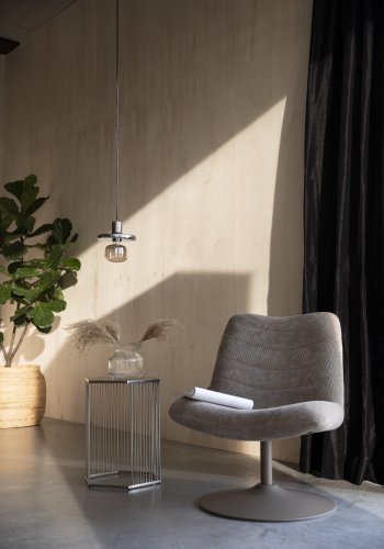 ZUIVER Bubba drejestol - beige fljl polyester/nylon og stl