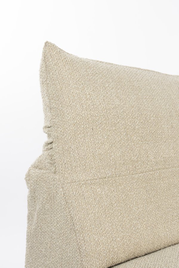 ZUIVER Wings Loveseat, m. foldbar nakkesttte - caramel brun polyester og plast