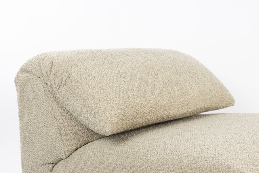 ZUIVER Wings Loveseat, m. foldbar nakkesttte - caramel brun polyester og plast