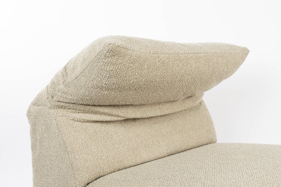 ZUIVER Wings Loveseat, m. foldbar nakkesttte - caramel brun polyester og plast