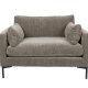 ZUIVER Summer Love Seat, m. armln - coffee polyester og stl