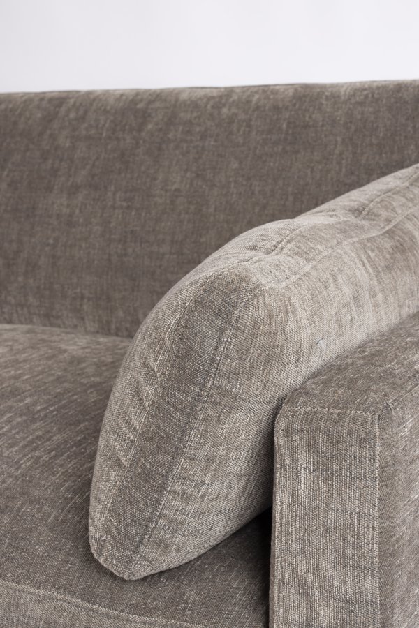 ZUIVER Summer Love Seat, m. armln - coffee polyester og stl