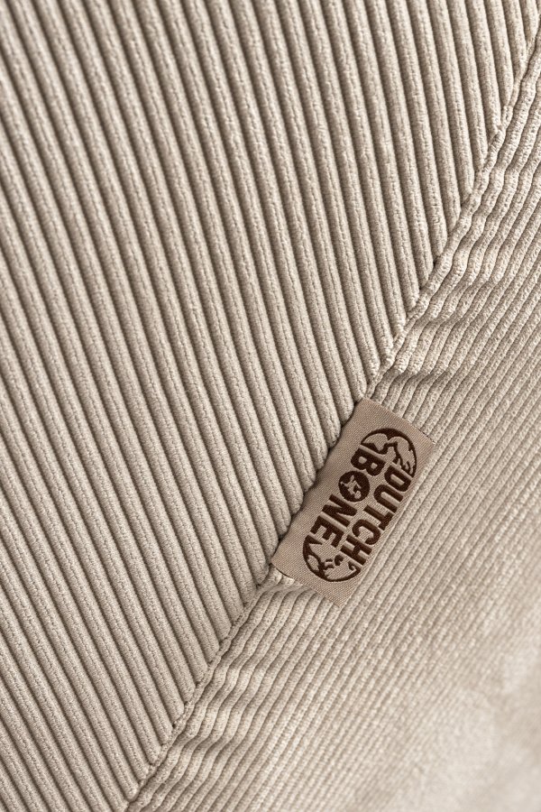 DUTCHBONE Vince loungestol - beige fljl stof og sort jern