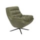 DUTCHBONE Vince loungestol - grn fljl stof og sort jern