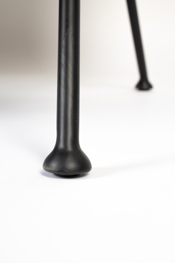 ZUIVER Bowie loungestol - beige polyester og stl