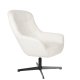 WHITE LABEL LIVING Yuki loungestol, m. armln - offwhite stof