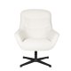 WHITE LABEL LIVING Yuki loungestol, m. armln - offwhite stof