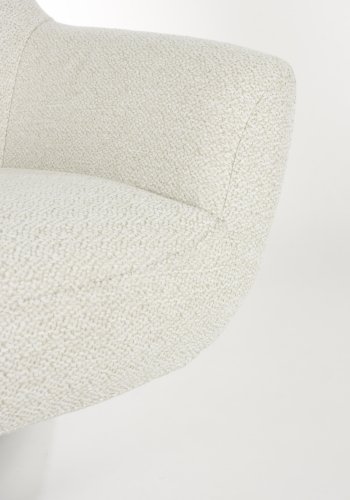 WHITE LABEL LIVING Yuki loungestol, m. armln - offwhite stof