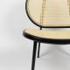 ZUIVER Spike loungestol - natur rattan og sort stl