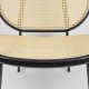 ZUIVER Spike loungestol - natur rattan og sort stl