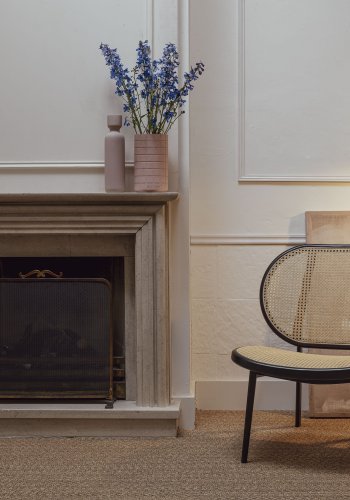 ZUIVER Spike loungestol - natur rattan og sort stl