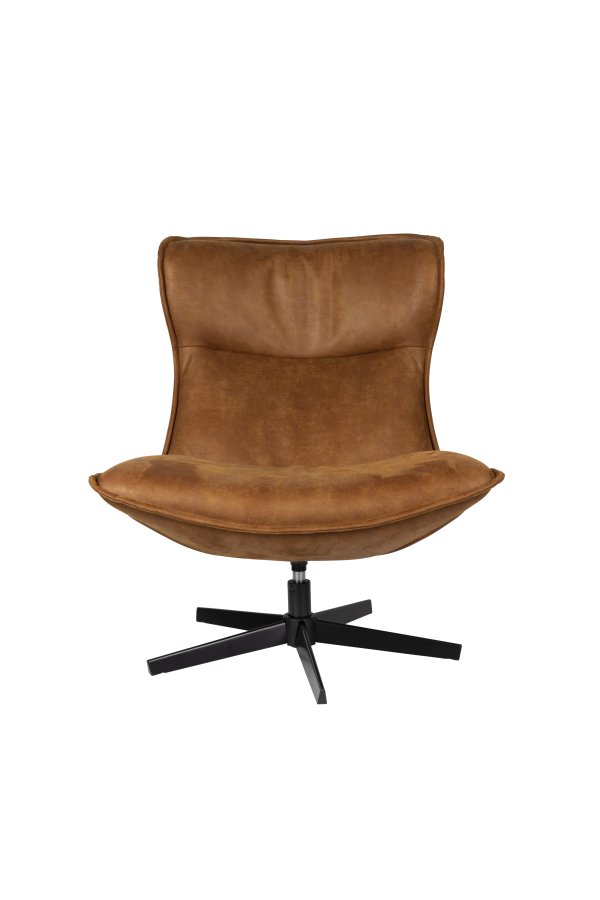 WHITE LABEL LIVING John drejestol - cognac kunstlder og metal