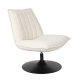 WHITE LABEL LIVING Jax loungestol - offwhite bouclé og metal