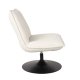 WHITE LABEL LIVING Jax loungestol - offwhite bouclé og metal