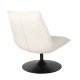 WHITE LABEL LIVING Jax loungestol - offwhite bouclé og metal