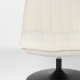 WHITE LABEL LIVING Jax loungestol - offwhite bouclé og metal