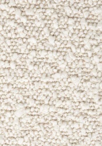 WHITE LABEL LIVING Jax loungestol - offwhite bouclé og metal