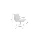 WHITE LABEL LIVING Jax loungestol - offwhite bouclé og metal