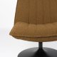 WHITE LABEL LIVING Jax loungestol - okker bouclé og metal