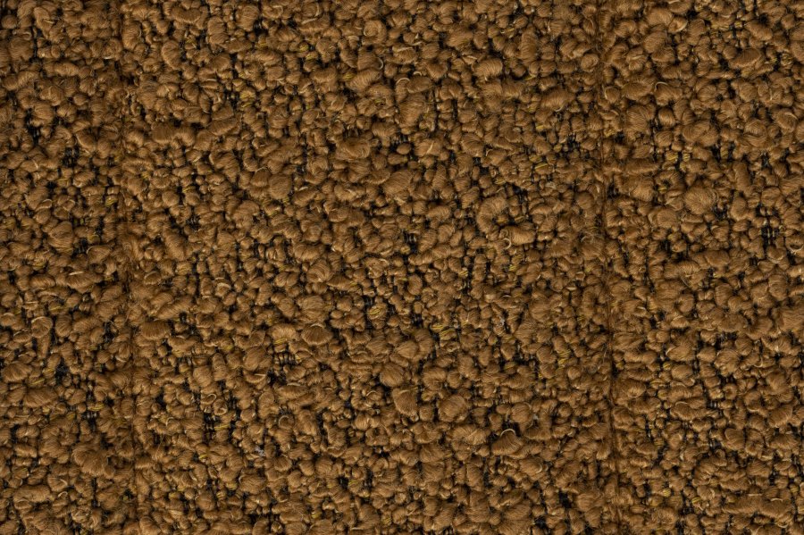 WHITE LABEL LIVING Jax loungestol - okker bouclé og metal