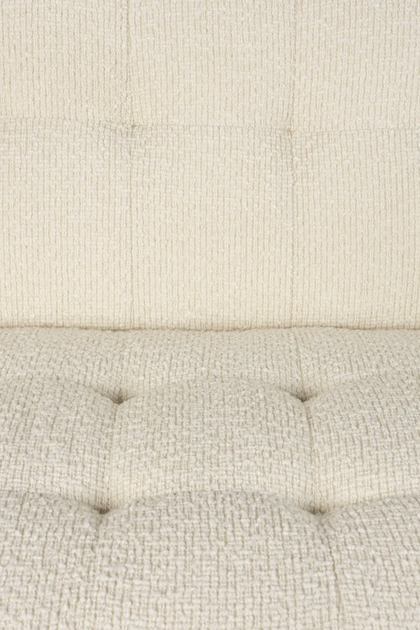 DUTCHBONE Kate loungestol, m. armln - beige bouclé polyester og sort jern