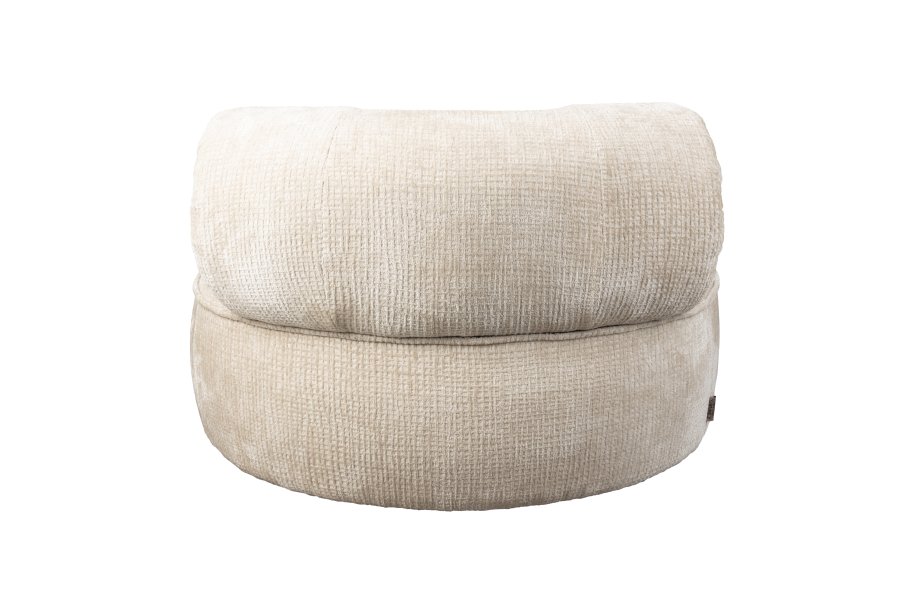 DUTCHBONE Tilbury drejestol - beige polyester og metal