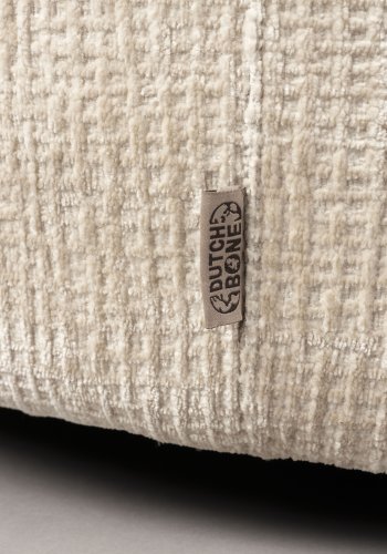 DUTCHBONE Tilbury drejestol - beige polyester og metal