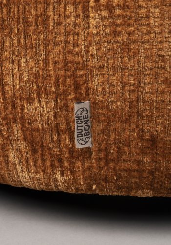 DUTCHBONE Tilbury drejestol - brndt orange polyester og metal