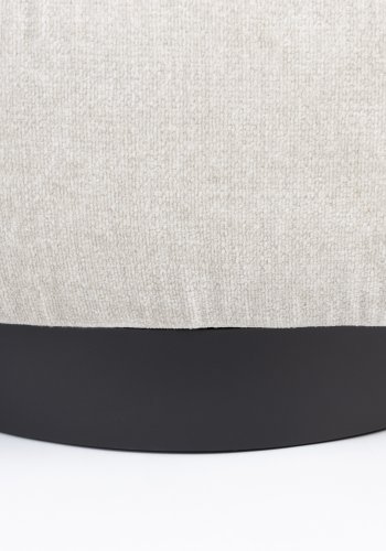 ZUIVER Eden drejestol - sand polyester og sort stl
