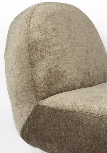 ZUIVER Eden drejestol - mosgrn polyester og sort stl