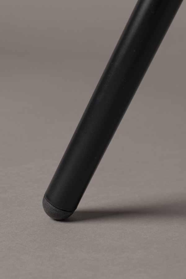 DUTCHBONE Rodin loungestol - gr polyester, valnddefarvet asketr og sort metal