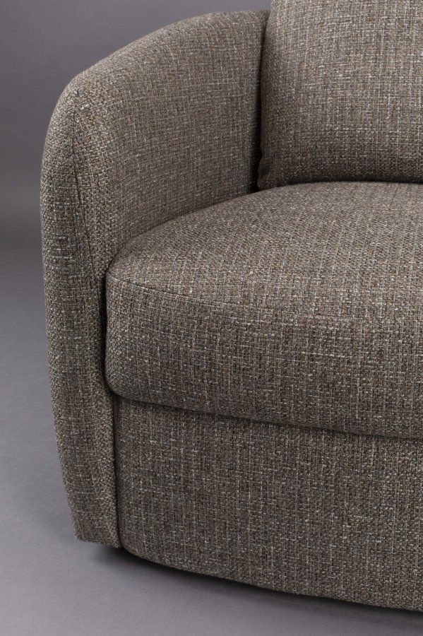 DUTCHBONE Boho loungestol, m. armln - gr akryl/polyester