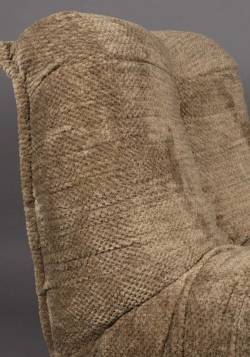 DUTCHBONE Hamilton recliner stol, m. USB-stik - brun polyester og tr