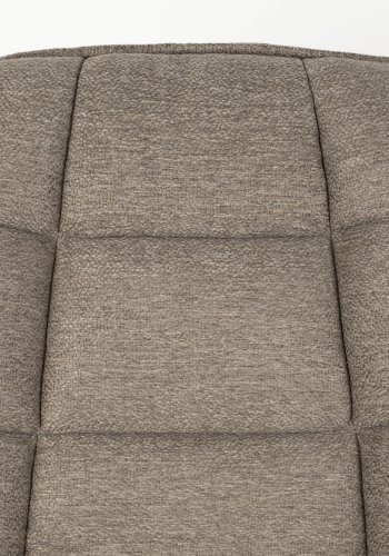 WHITE LABEL LIVING Comfortable Thomas loungestol, m. armln - brun stof og metal