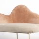 ZUIVER Friuli loungestol - lyserd/beige polyester og beige stl