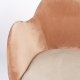 ZUIVER Friuli loungestol - lyserd/beige polyester og beige stl